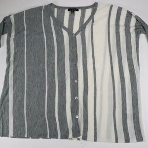 Cecice Women’s Button Down Short Sleeve Shirt Gray